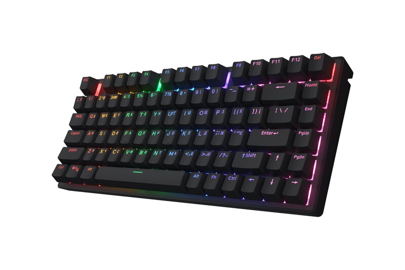 Клавиатура Hator Icefall Mecha 75 Wireless Rainbow Black (HTK275UA)