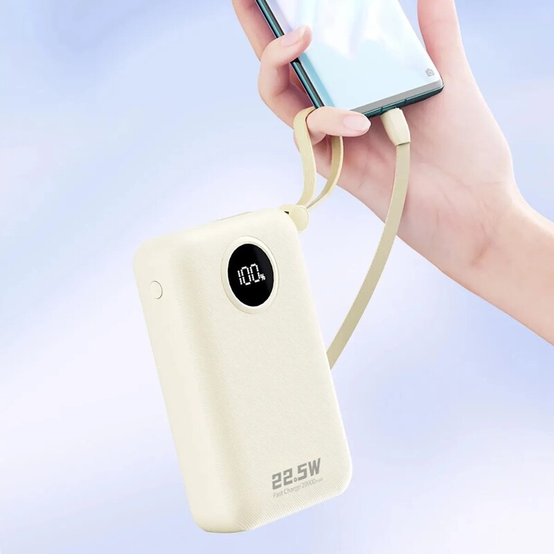 Універсальна мобільна батарея Dudao K14+ 20000mAh 22.5W White (6977196680023)