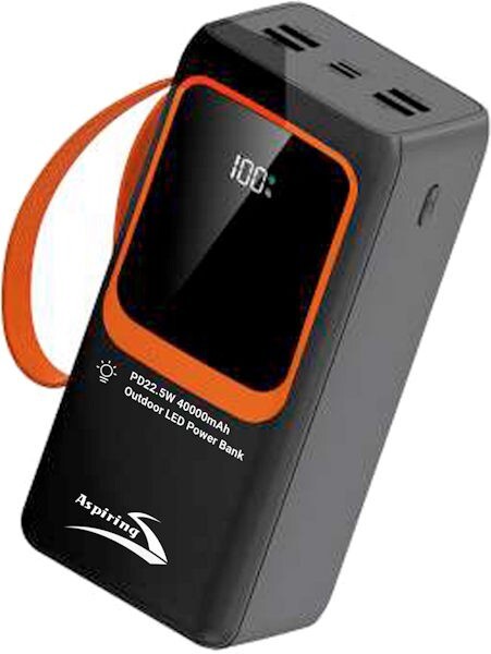 Універсальна мобільна батарея Aspiring Light 40 40000mAh 22.5W Black (PPLH.L04)