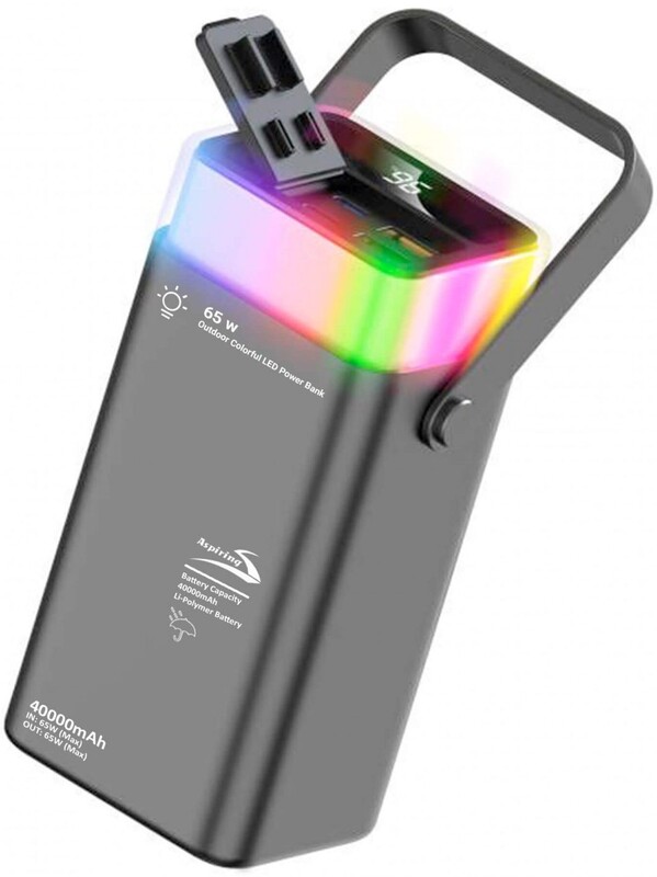 Універсальна мобільна батарея Aspiring Vigor 40 40000mAh 65W Black (PPVG.V04)