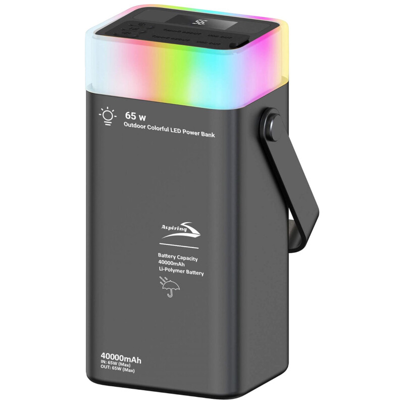 Універсальна мобільна батарея Aspiring Vigor 40 40000mAh 65W Black (PPVG.V04)