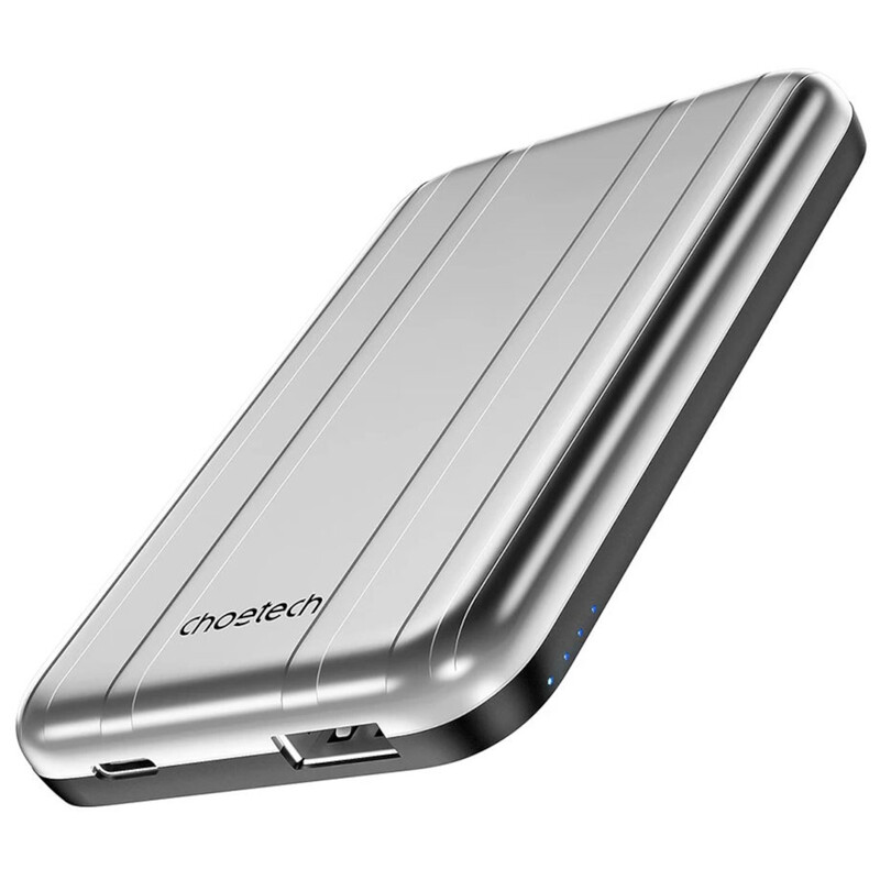 Універсальна мобільна батарея Choetech B655 MagSafe 5000 mAh Silver (6932112104779)
