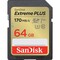 Фото - Карта памяти SDXC 64GB UHS-I/U3 Class 10 SanDisk Extreme Plus R170/W80MB/s (SDSDXW2-064G-GNCIN) | click.ua
