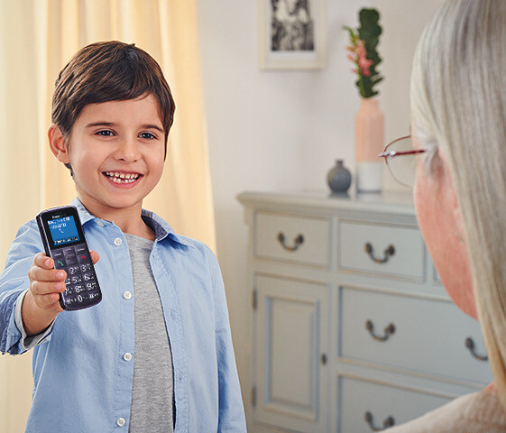 Мобiльний телефон Panasonic KX-TU110 Dual Sim Black (KX-TU110EXB)