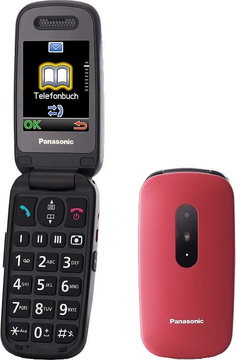Мобiльний телефон Panasonic KX-TU446 Red (KX-TU446EXR)