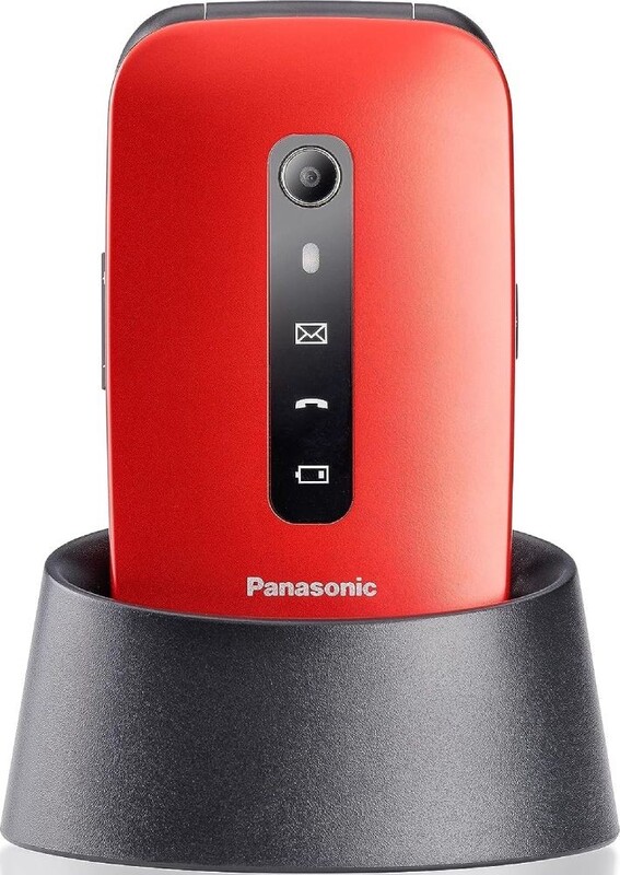 Мобiльний телефон Panasonic KX-TU550 Red (KX-TU550EXR)