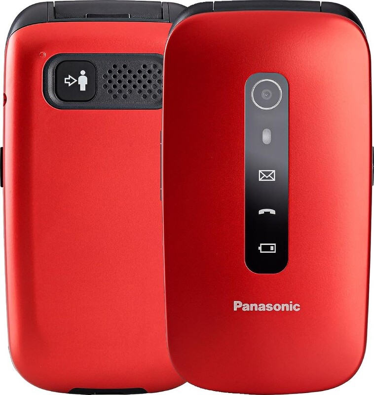 Мобiльний телефон Panasonic KX-TU550 Red (KX-TU550EXR)