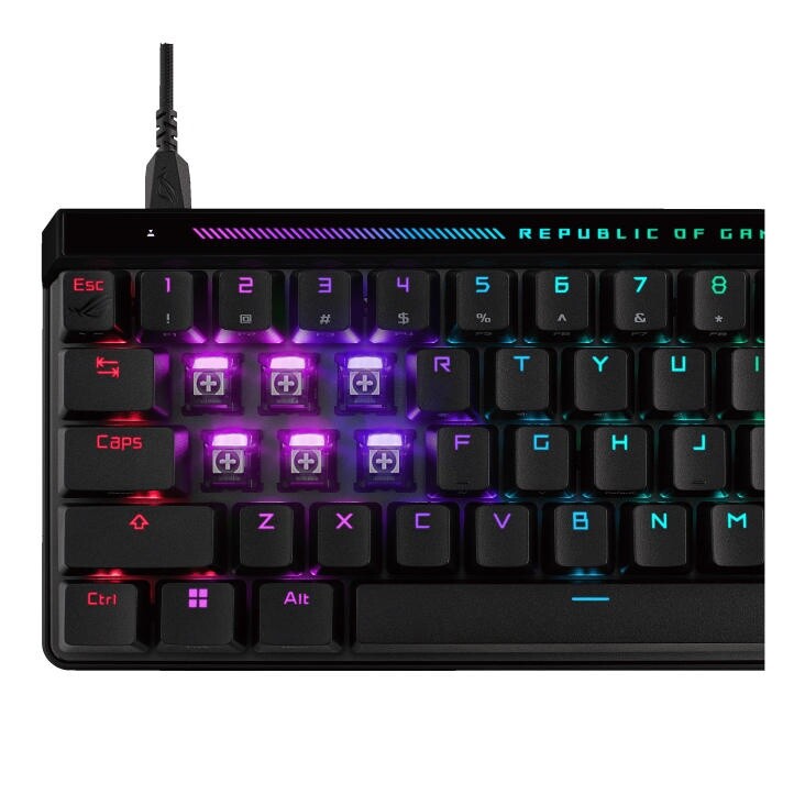 Клавиатура Asus ROG Falchion Ace 68key HFX Magnetic Switches Black (90MP03VE-BKMA00)