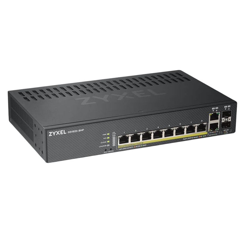 Комутатор ZYXEL GS1920-8HPV2 (GS1920-8HPV2-EU0101F)