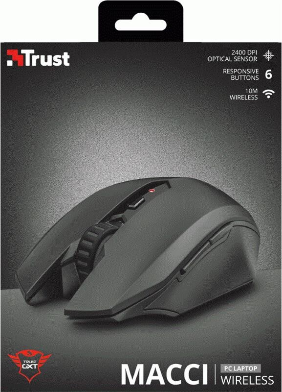 Миша бездротова Trust GXT 115 Macci Black (22417)