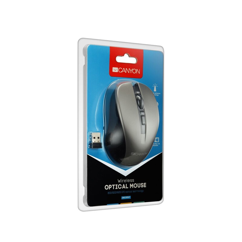 Мышь беспроводная Canyon CNE-CMSW1G Grey