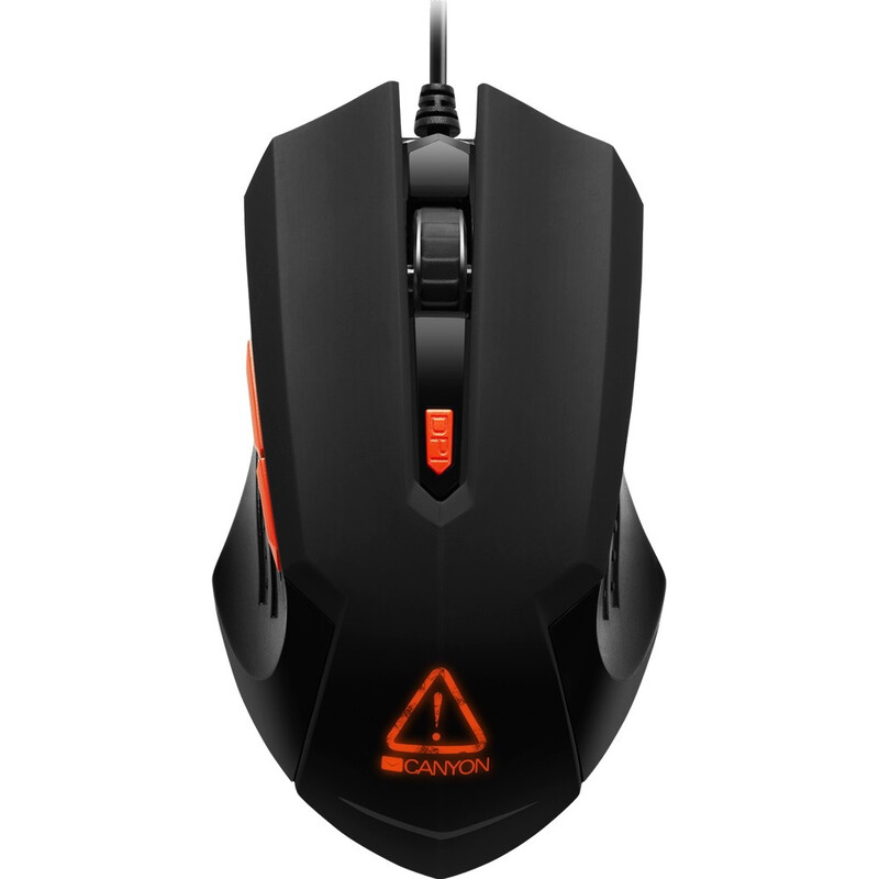 Миша Canyon Star Raider CND-SGM01RGB Black/Orange