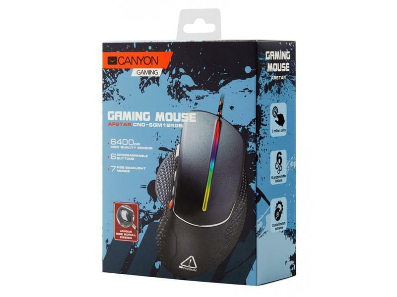 Мышь Canyon Apstar CND-SGM12RGB Black
