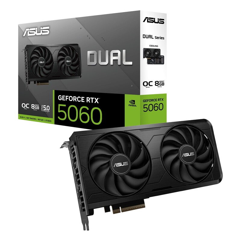 Відеокарта GF RTX 5060 8GB GDDR7 Dual Evo OC Asus (90YV0NS0-M0NB00)