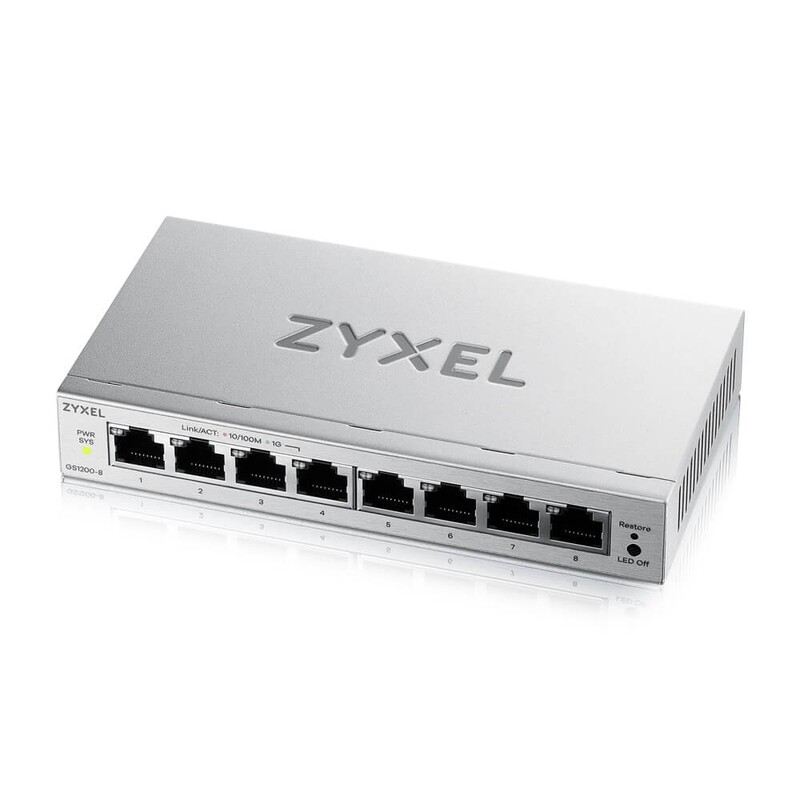 Коммутатор ZYXEL GS1200-8 v3 (GS1200-8V3-EU0101F)