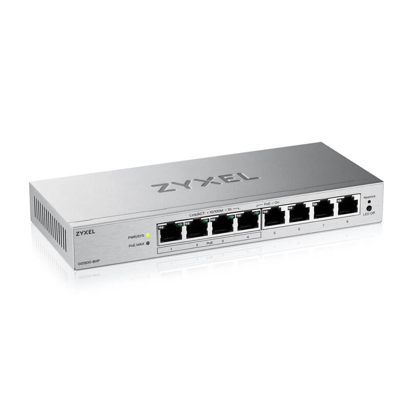 Коммутатор ZYXEL GS1200-8HP v3 (GS1200-8HPV3-EU0101F)