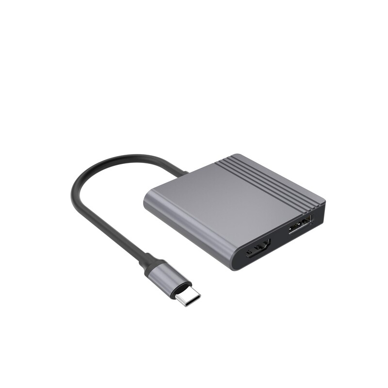 Док-станція Cablexpert USB-C 3-в-1 (A-CM-HDMIFDPF-01)