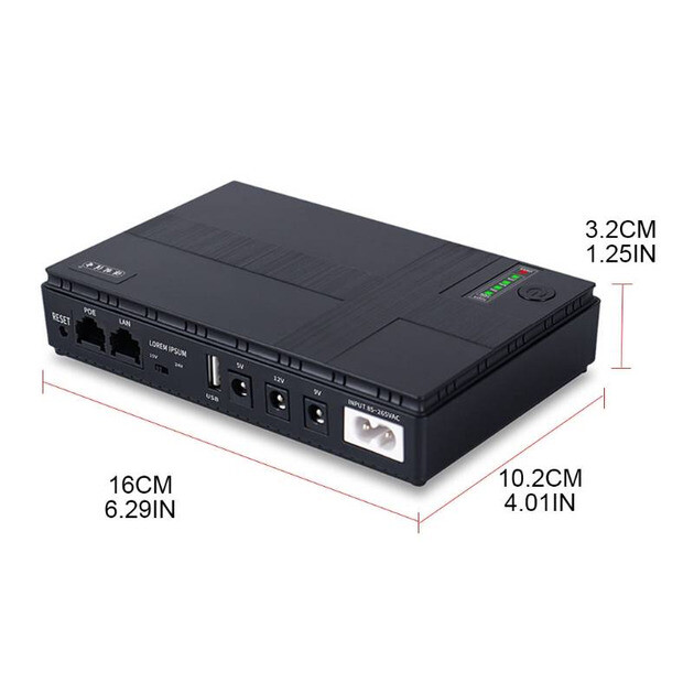 ИБП для роутеров/коммутаторов DC1018P DC UPS 10400 mAh Black (2020000426844)