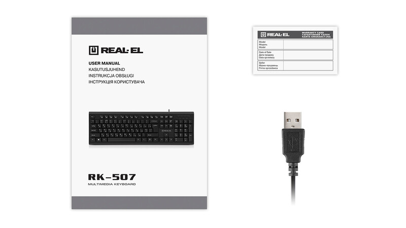 Клавіатура REAL-EL RK-507 Black