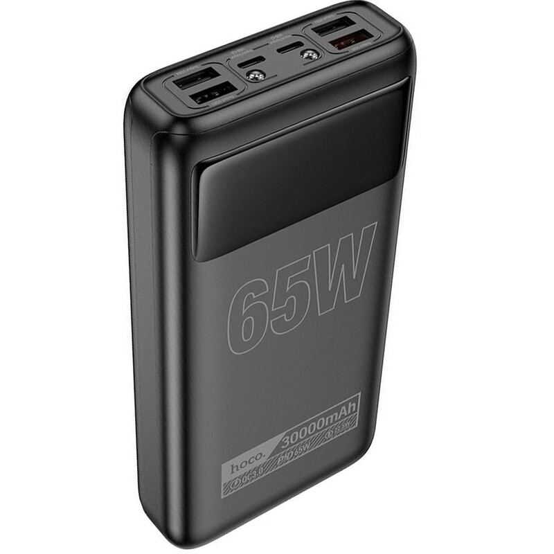 Универсальная мобильная батарея Hoco DB81 Apollo 65W 30000mAh Black (6942007637749)