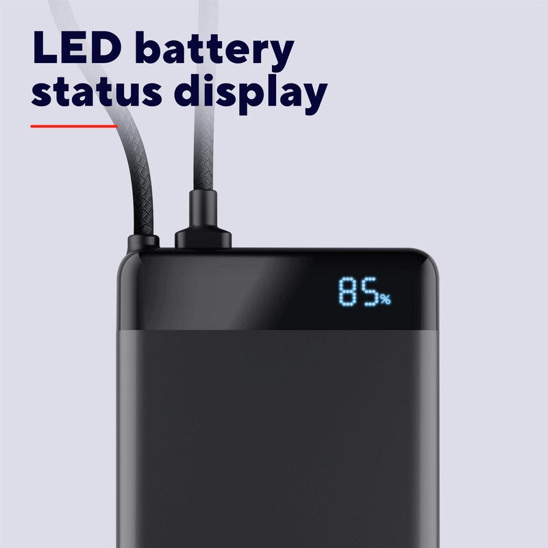 Универсальная мобильная батарея Trust Fiera 10000mAh 20W Black (25880)