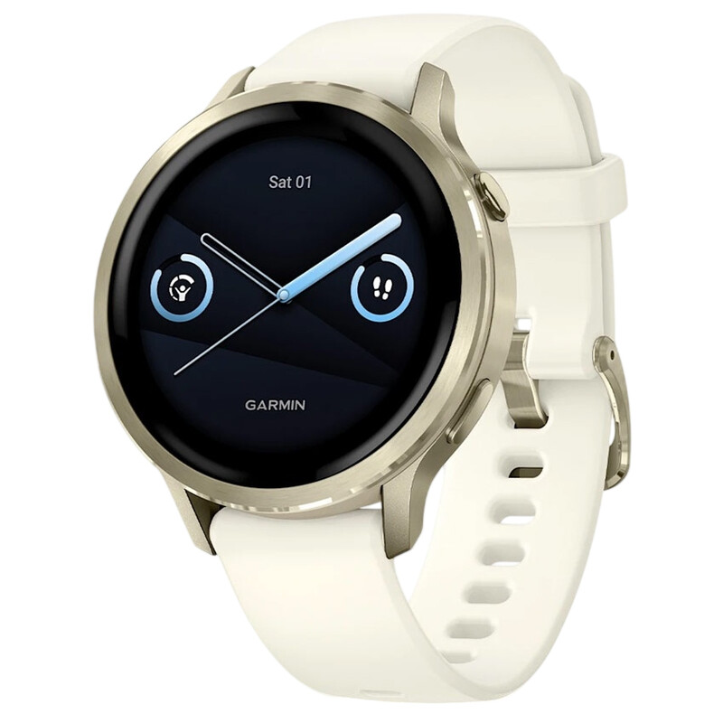 Смарт-часы Garmin Venu 4 41mm Lunar Gold with Bone Silicone Band (010-03013-00)