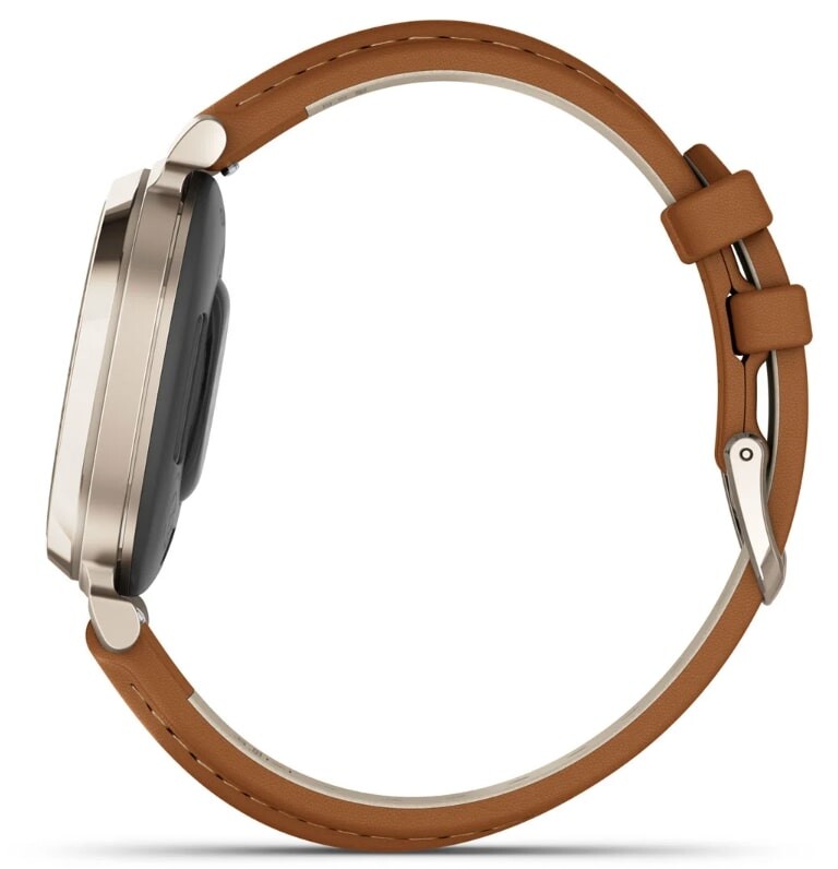 Смарт-годинник Garmin Lily 2 Classic Cream Gold with Tan Leather Band (010-02839-02)