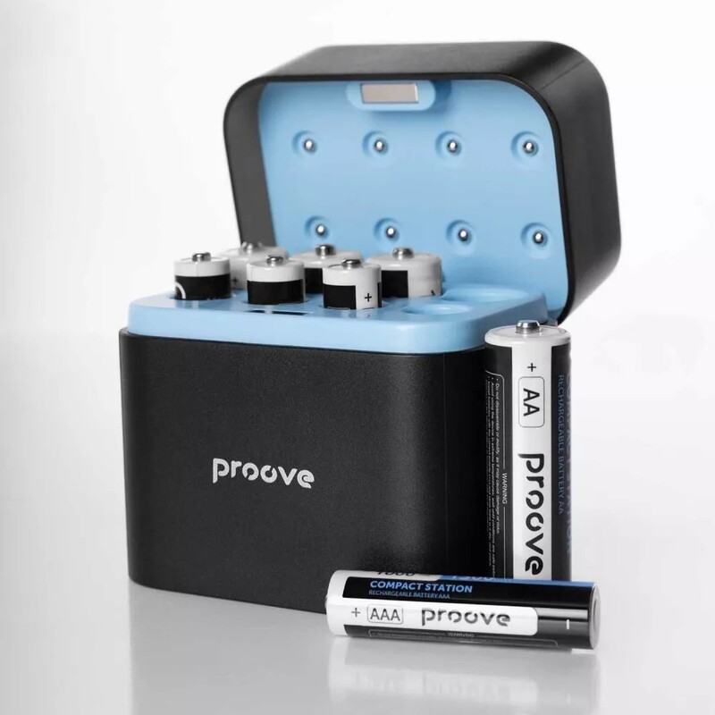 Заряднoe устройство Proove Compact Station 8pcs (4xAAA + 4xAA) Black (RBCS00000001)