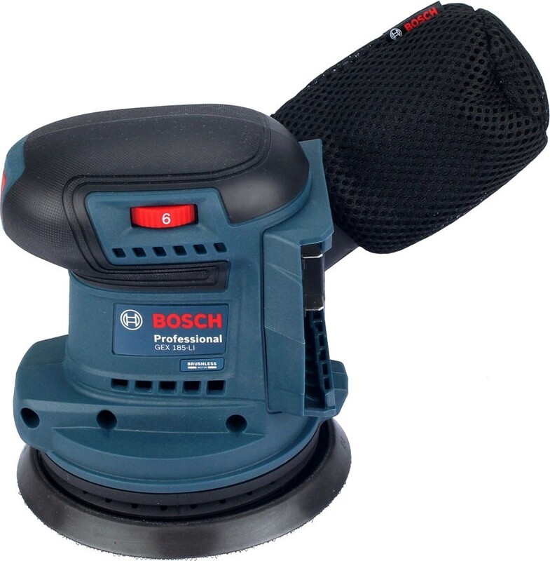 Шліфмашина Bosch Professional GEX 185-LI 18В без АКБ та ЗП (0.601.3A5.020)