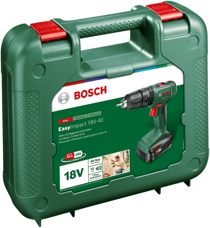 Дриль-шурупокрут Bosch EasyImpact 18V-40 18В (0.603.9D8.101)
