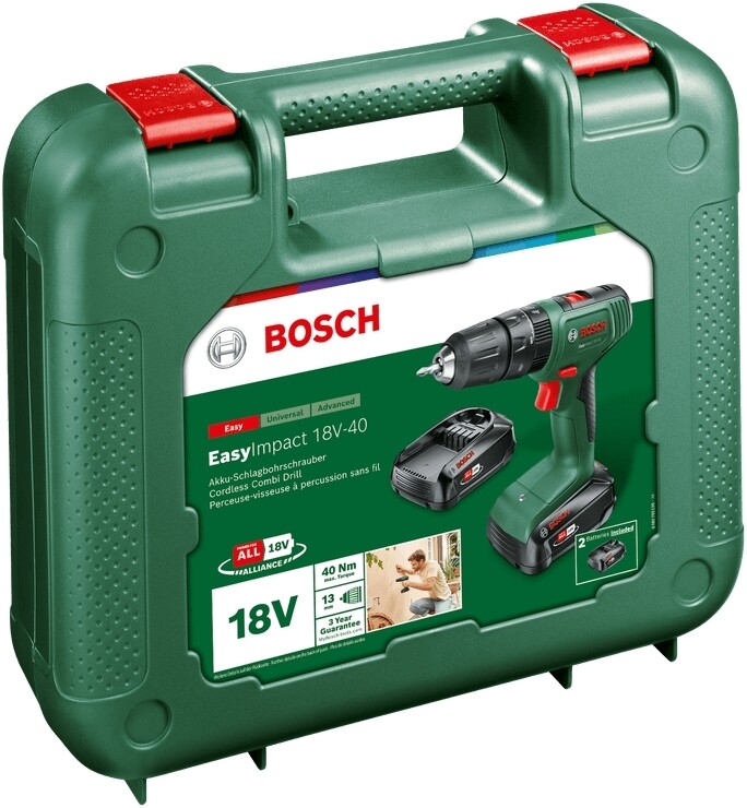 Дриль-шурупокрут Bosch EasyImpact 18V-40 18В (0.603.9D8.102)