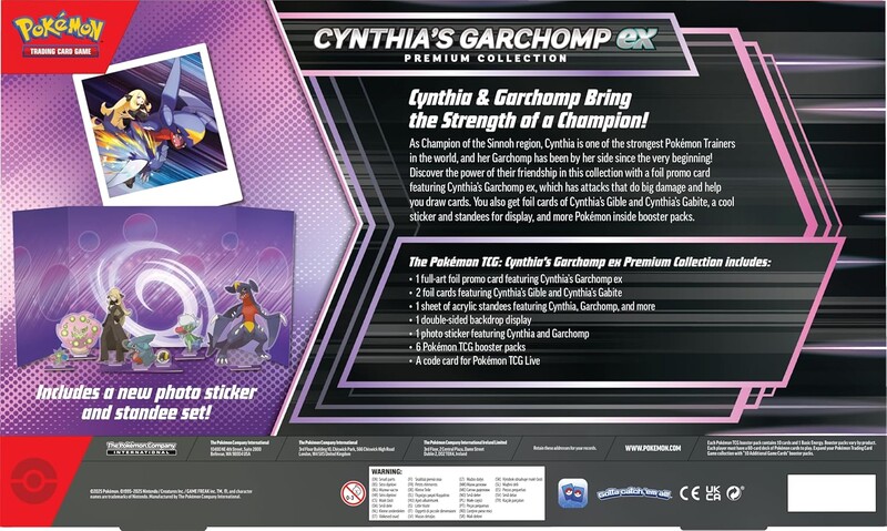 Колекційна карткова гра Pokemon: Cynthia`s Garchomp ex - Premium Collection