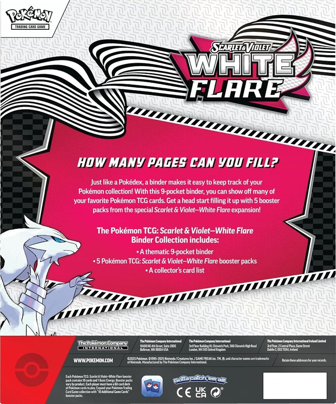 Колекційна карткова гра Pokemon: White Flare - Binder Collection SV10.5