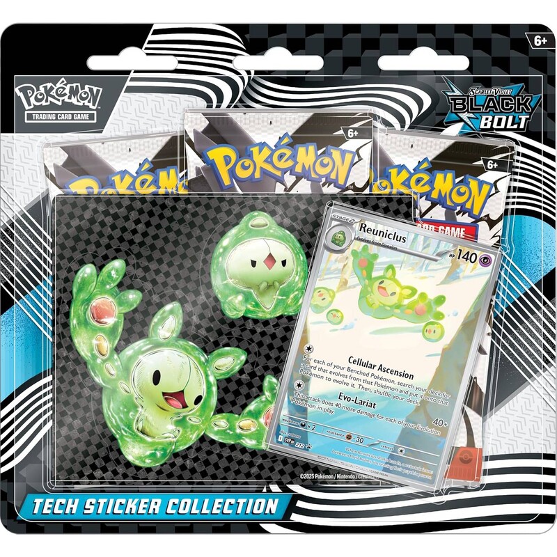 Колекційна карткова гра Pokemon: Black Bolt - Tech Sticker Collection SV10.5