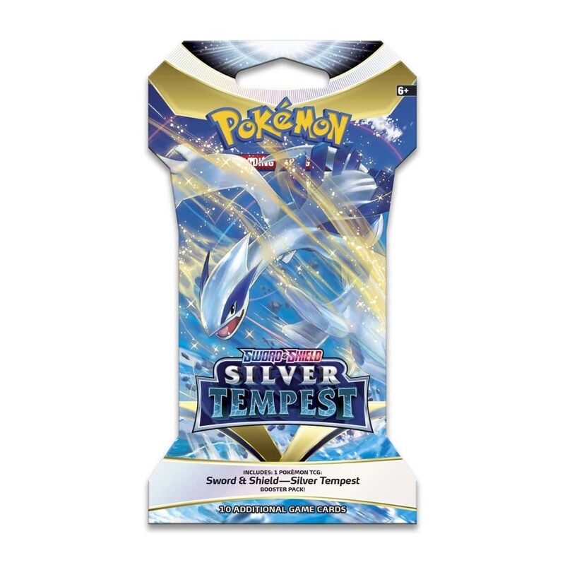 Колекційна карткова гра Pokemon: Silver Tempest Sleeved, бустер пак (1 шт)