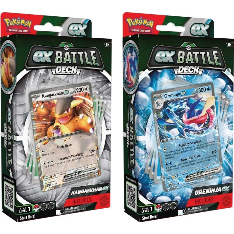 Колекційна карткова гра Pokemon: Greninja ex/Kangaskhan ex - Battle Deck (1 випадково)