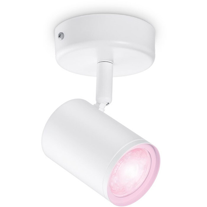 Светильник точечный накладной умный WiZ Imageo Spots 5W 2200-6500K RGB Wi-Fi White (929002658701)