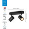 Фото - Светильник точечный накладной умный WiZ Imageo Spots 2х5W 2200-6500K RGB Wi-Fi Black (929002659101) | click.ua