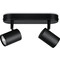 Фото - Светильник точечный накладной умный WiZ Imageo Spots 2х5W 2200-6500K RGB Wi-Fi Black (929002659101) | click.ua