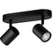 Фото - Светильник точечный накладной умный WiZ Imageo Spots 2х5W 2200-6500K RGB Wi-Fi Black (929002659101) | click.ua