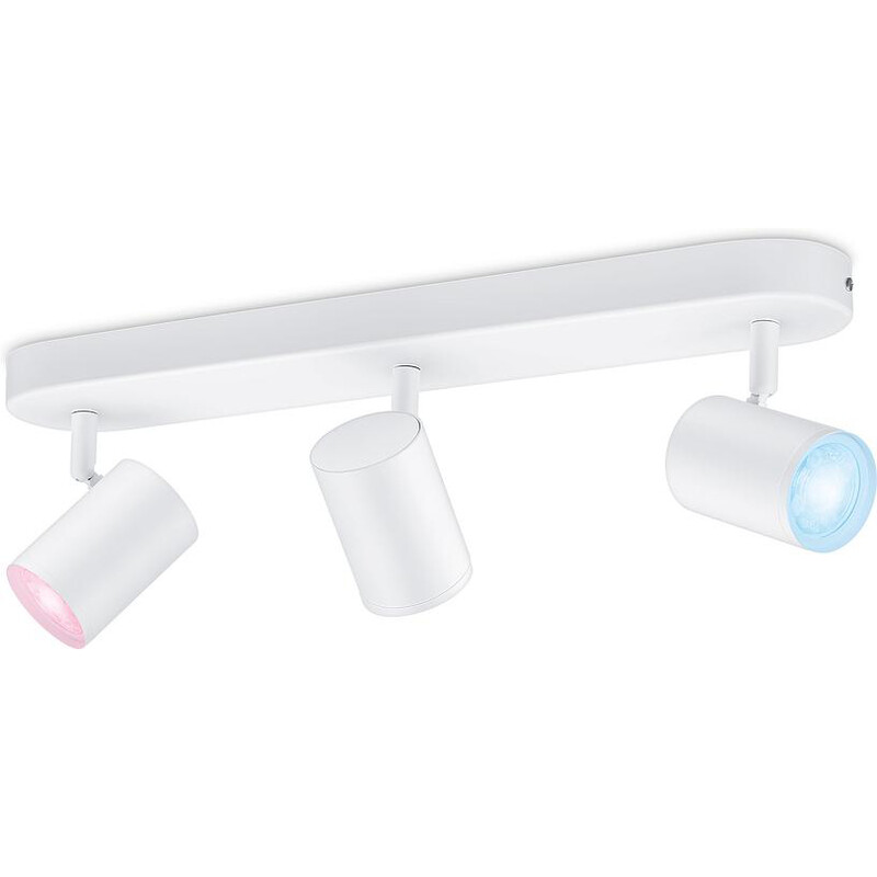 Светильник точечный накладной умный WiZ Imageo Spots 3х5W 2200-6500K RGB Wi-Fi White (929002658901)
