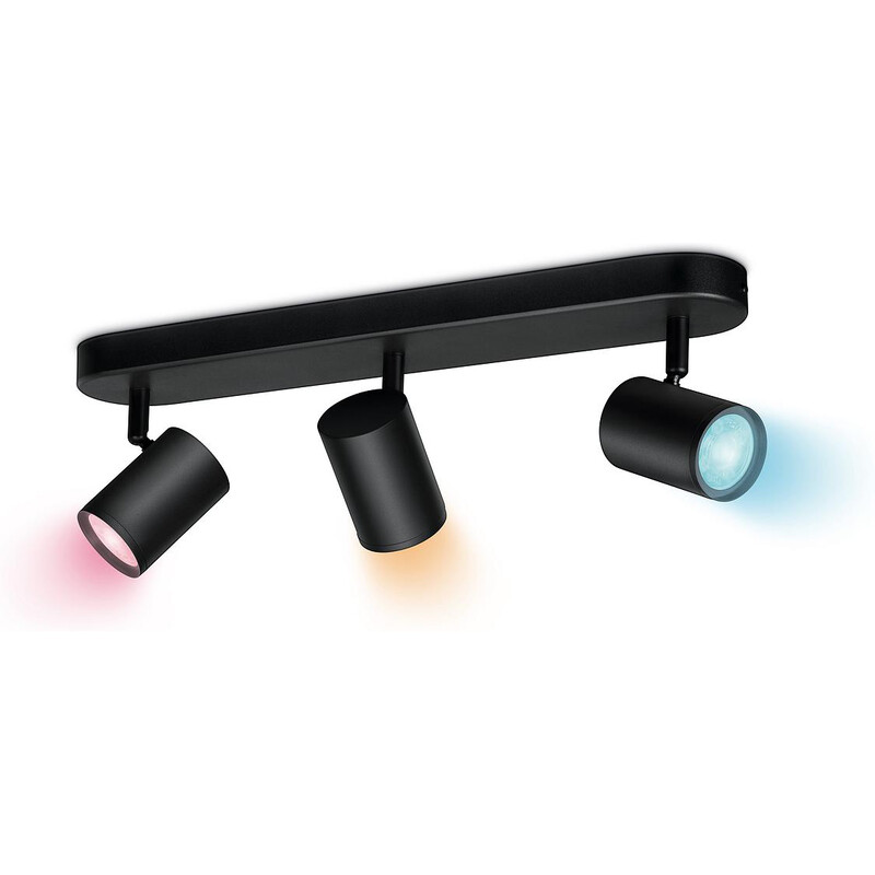 Светильник точечный накладной умный WiZ Imageo Spots 3х5W 2200-6500K RGB Wi-Fi Black (929002659201)