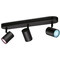 Фото - Светильник точечный накладной умный WiZ Imageo Spots 3х5W 2200-6500K RGB Wi-Fi Black (929002659201) | click.ua