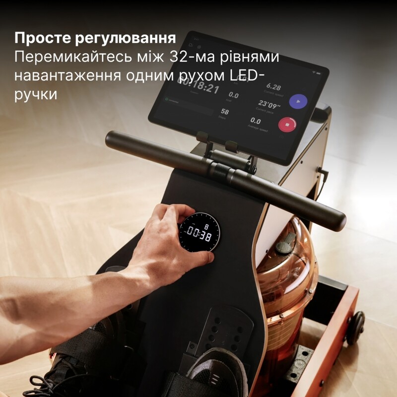 Гребный тренажер KingSmith WM10 Red Oak