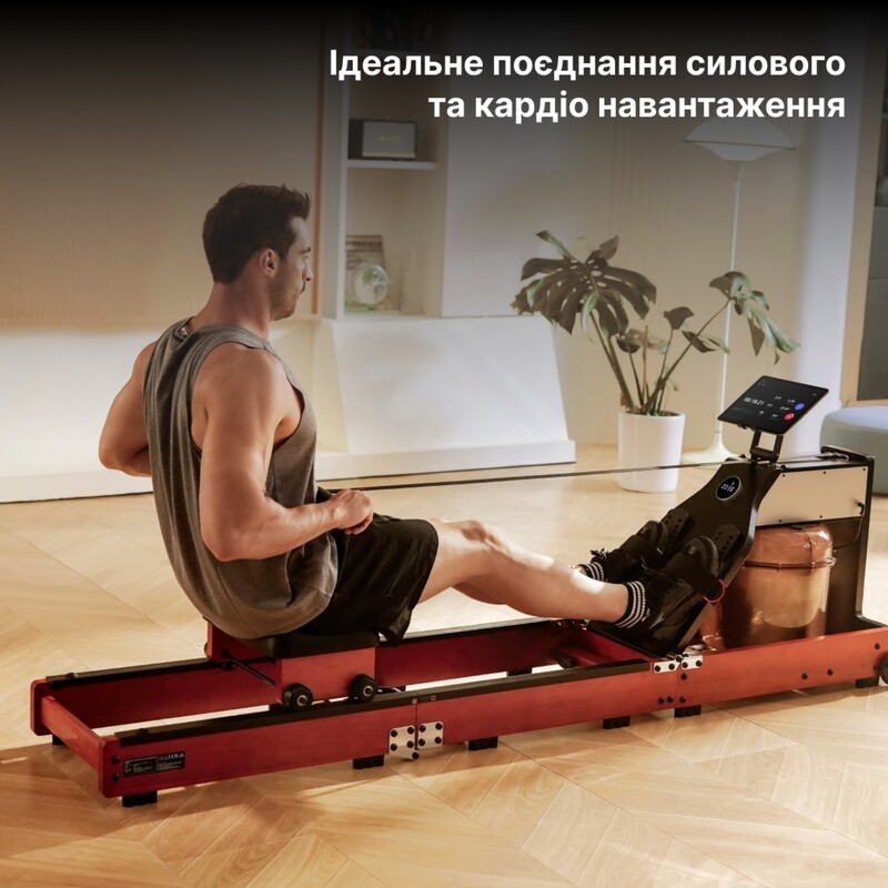 Гребный тренажер KingSmith WM10 Red Oak