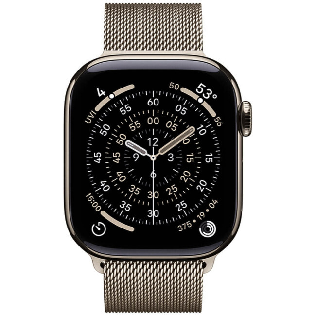 Смарт-часы Apple Watch Series 11 GPS 46mm Natural Titanium Case with Natural Milanese Loop - M/L (MFD04RK/A
