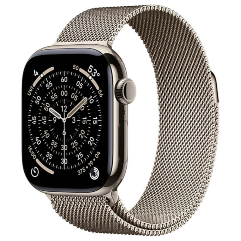 Смарт-часы Apple Watch Series 11 GPS 46mm Natural Titanium Case with Natural Milanese Loop - M/L (MFD04RK/A