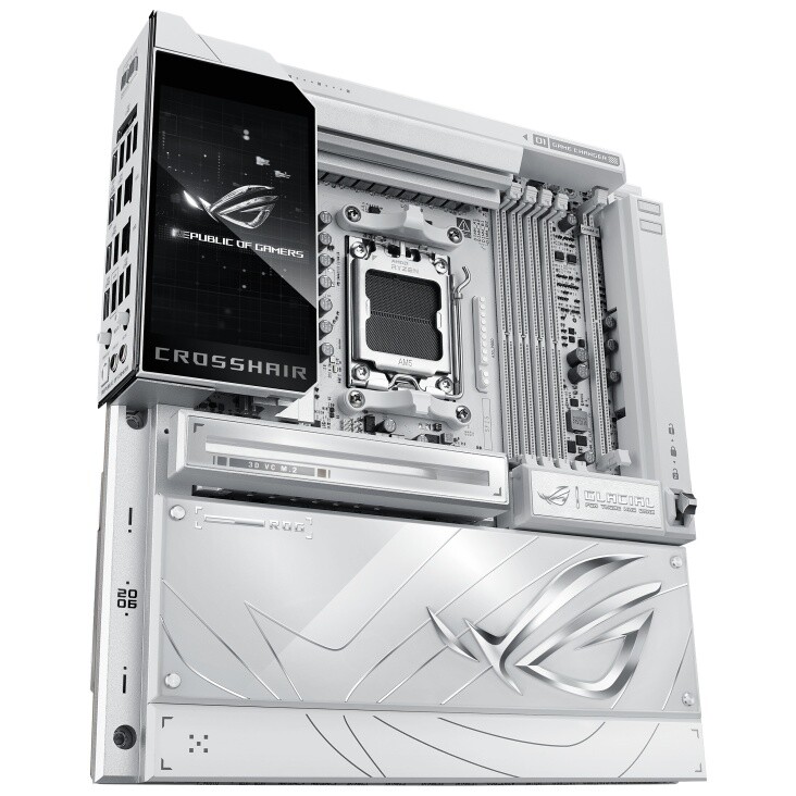 Материнська плата Asus ROG X870E Crosshair Glacial WiFi Socket AM5