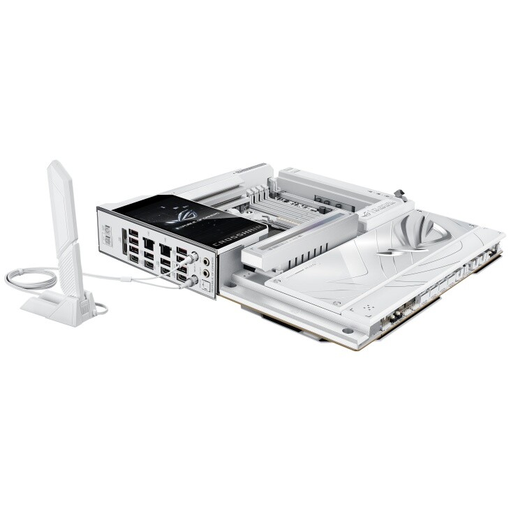 Материнська плата Asus ROG X870E Crosshair Glacial WiFi Socket AM5