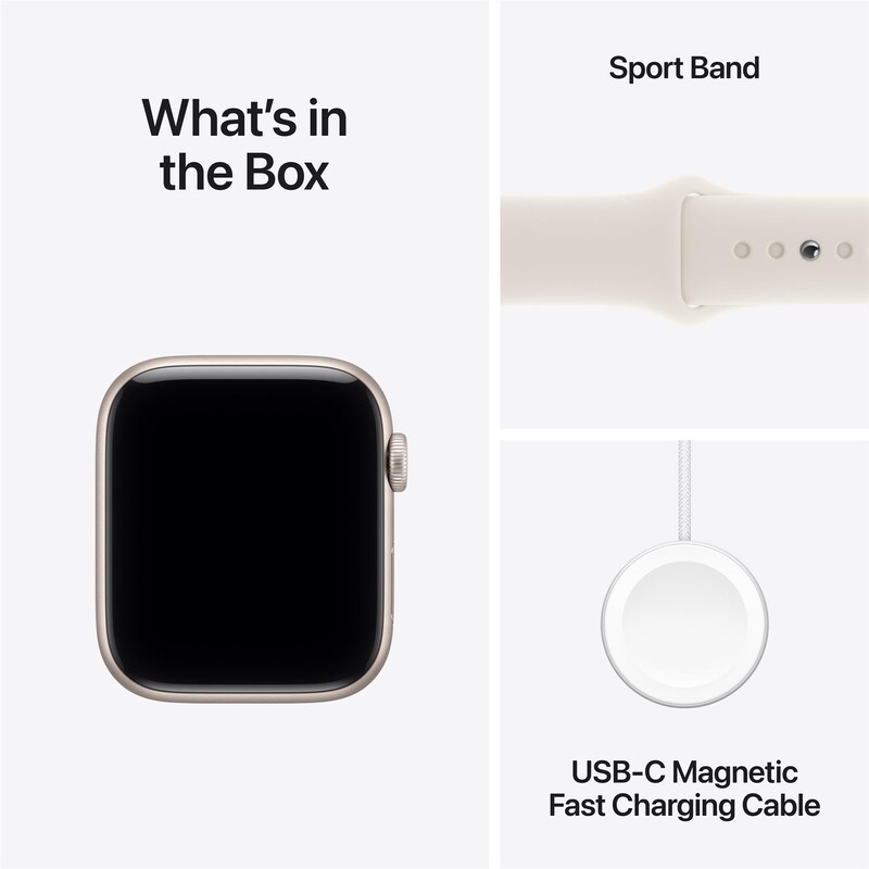 Смарт-часы Apple Watch SE 3 GPS + Cellular 40mm Starlight Aluminium Case with Starlight Sport Band - S/M (MEP64RK/A)